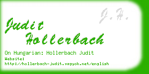 judit hollerbach business card